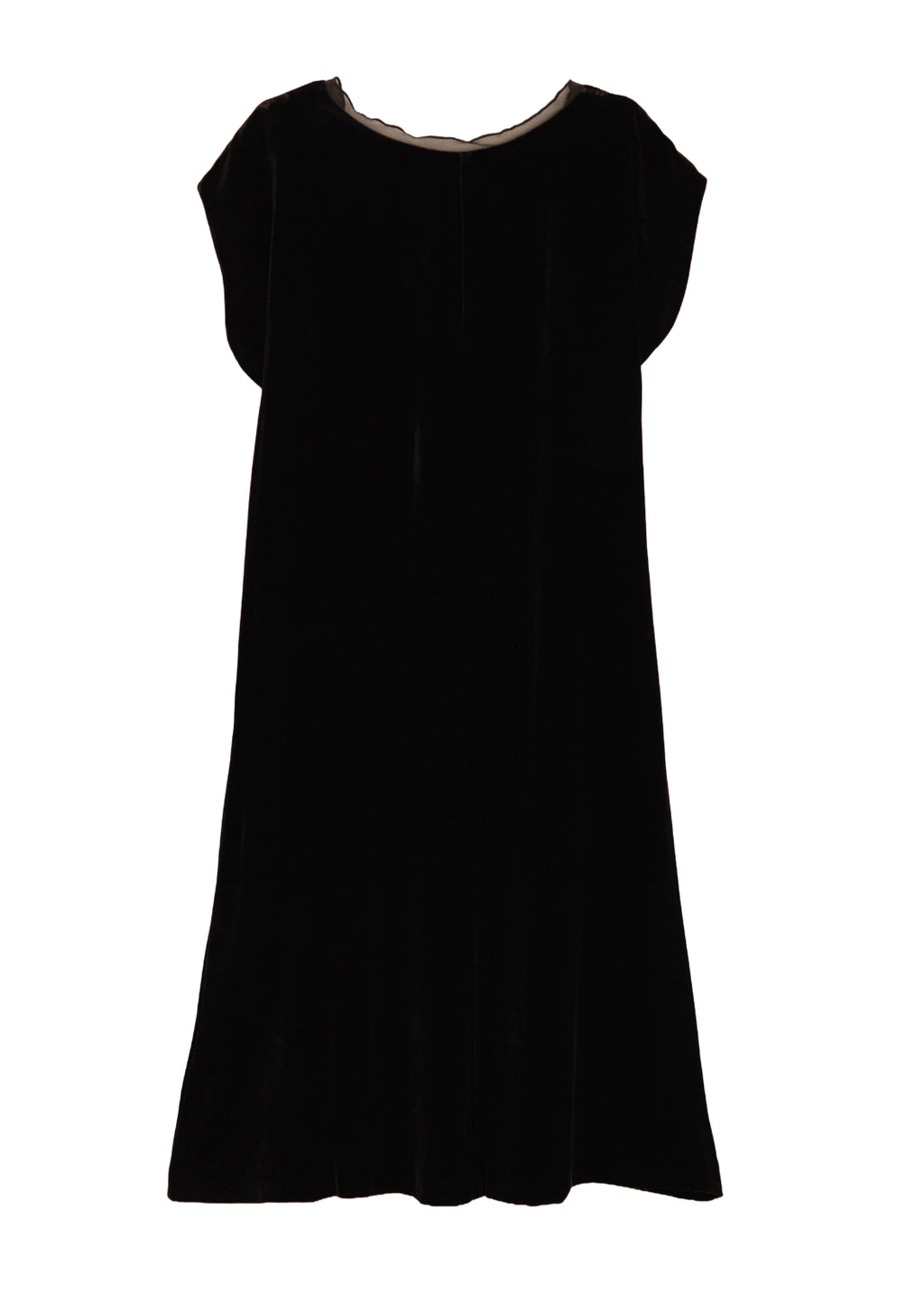 Sammets klänning med holkärm - Black