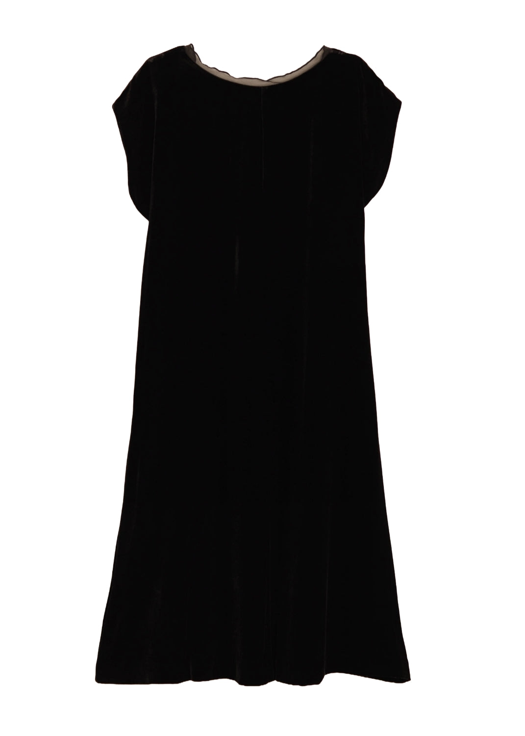 Sammets klänning med holkärm - Black