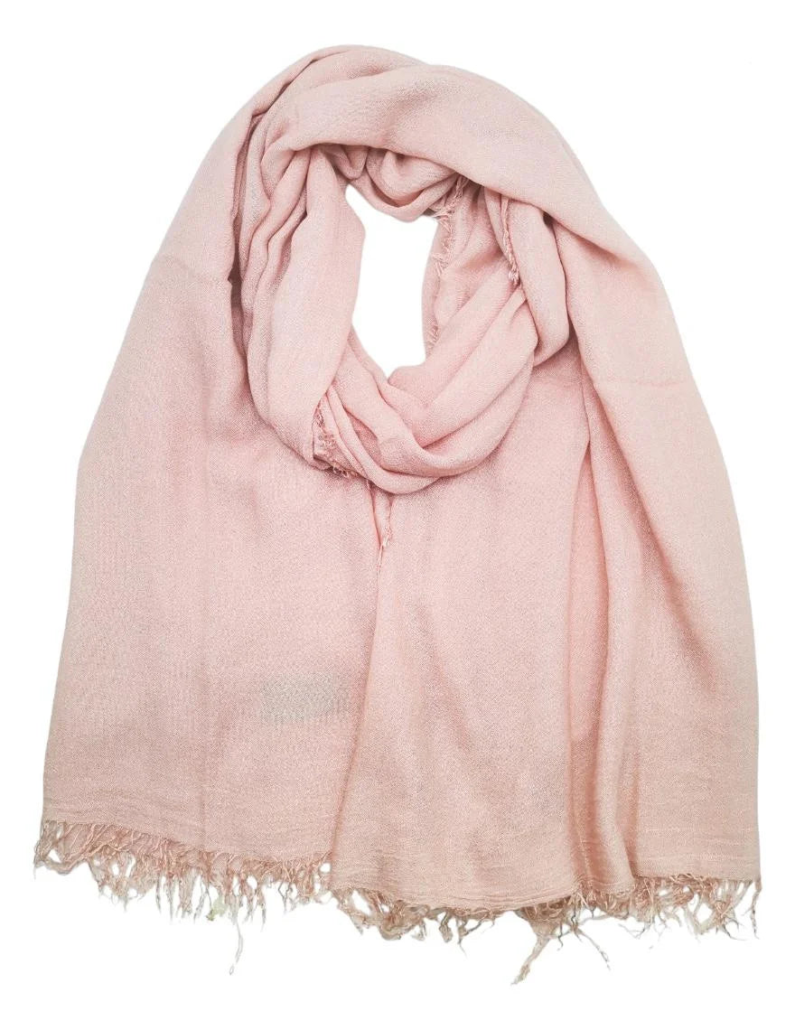 Stor sjal | Bamboo shawl - Powder pink