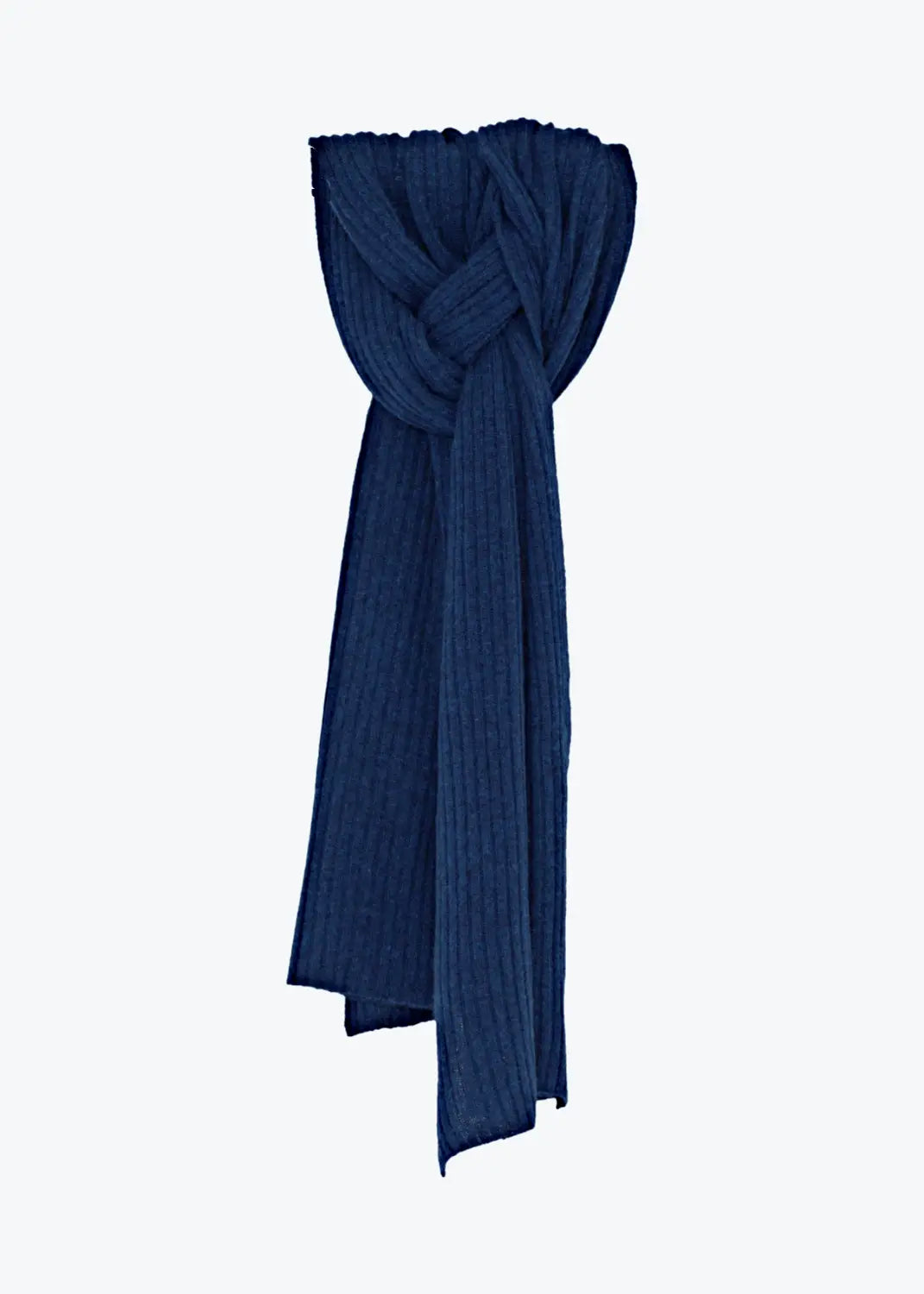 Ribbad kashmir sjal - Dark Navy