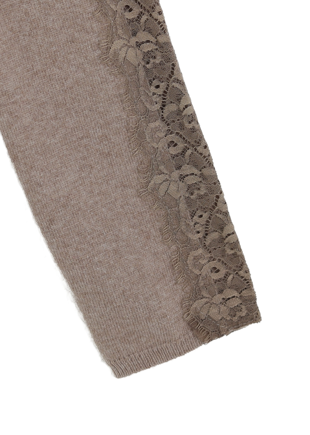 Rundhals cardigan - Beige