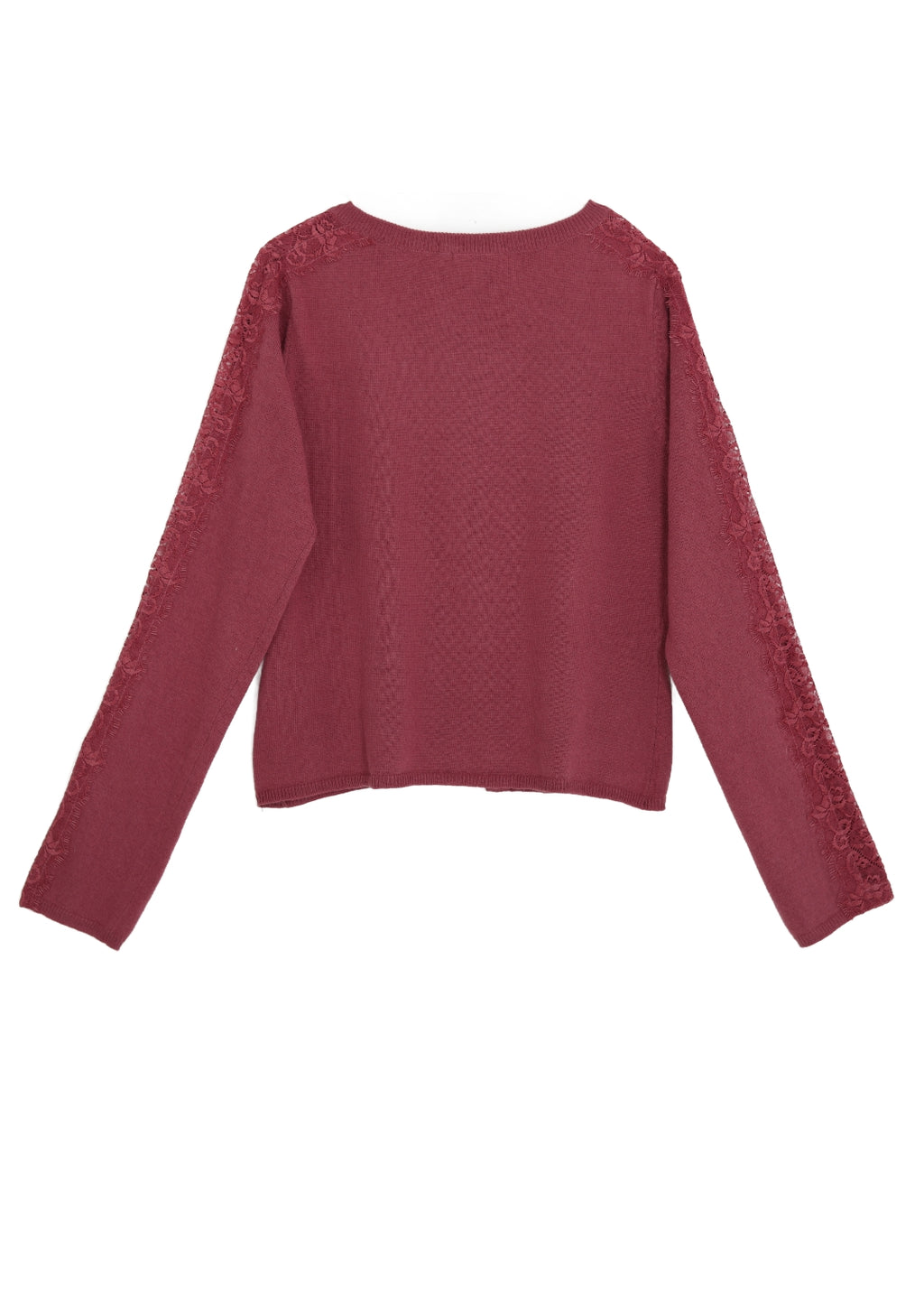 Rundhals cardigan - Rose Clay