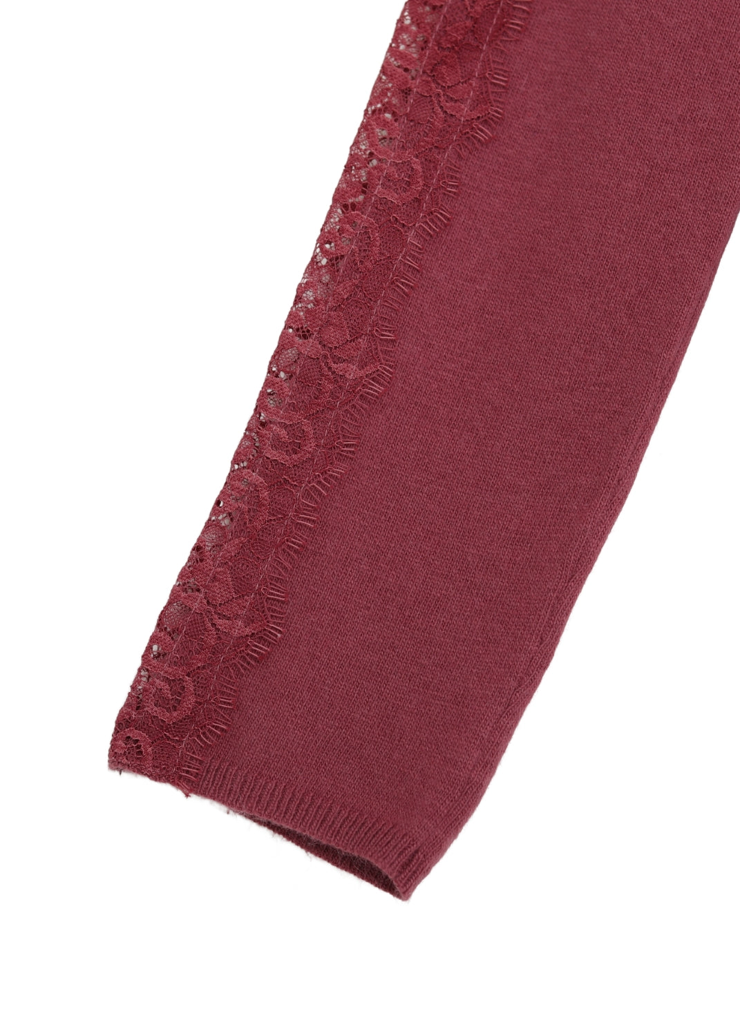 Rundhals cardigan - Rose Clay