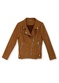 Biker jacka - cognac