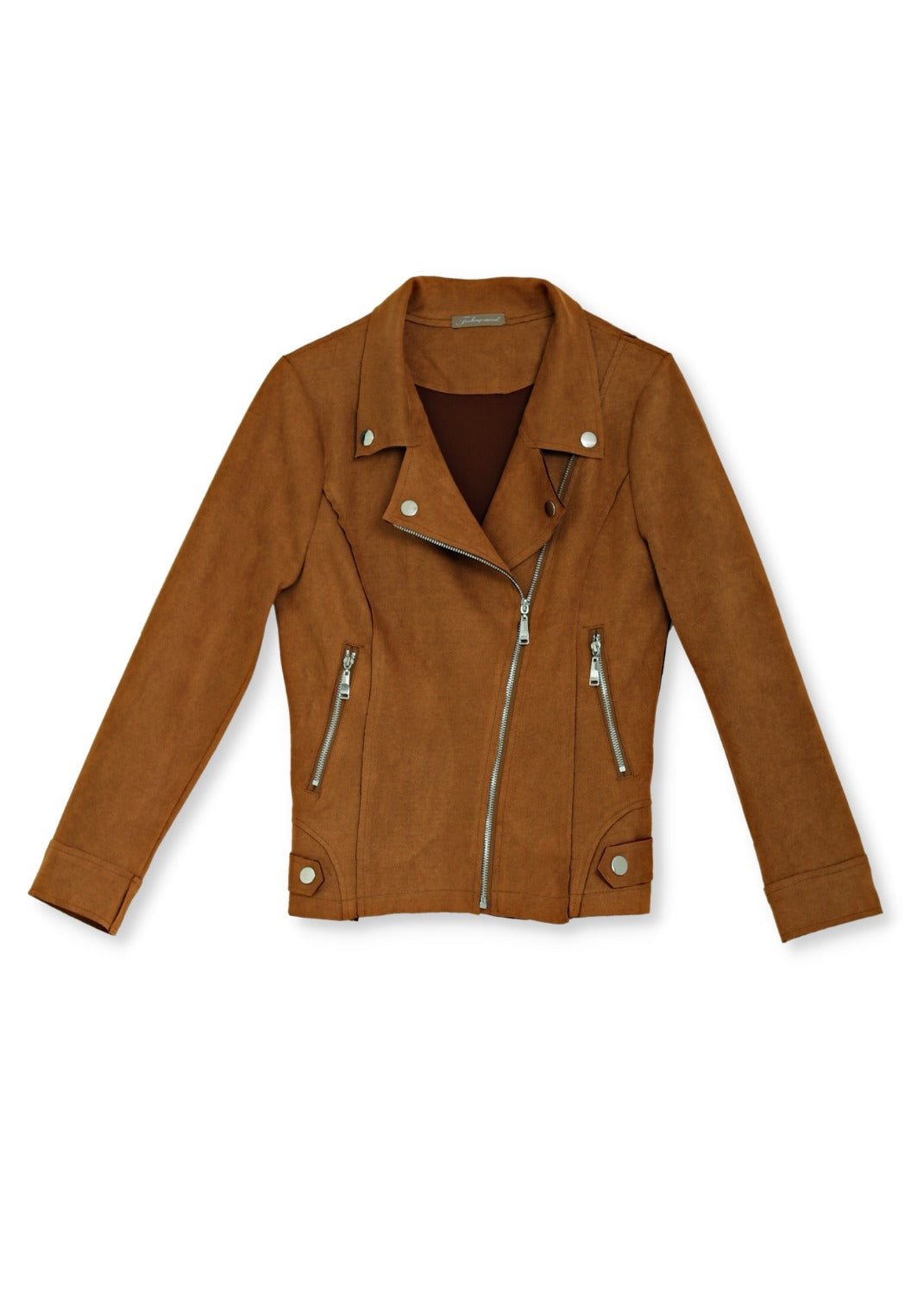 Biker jacka - cognac