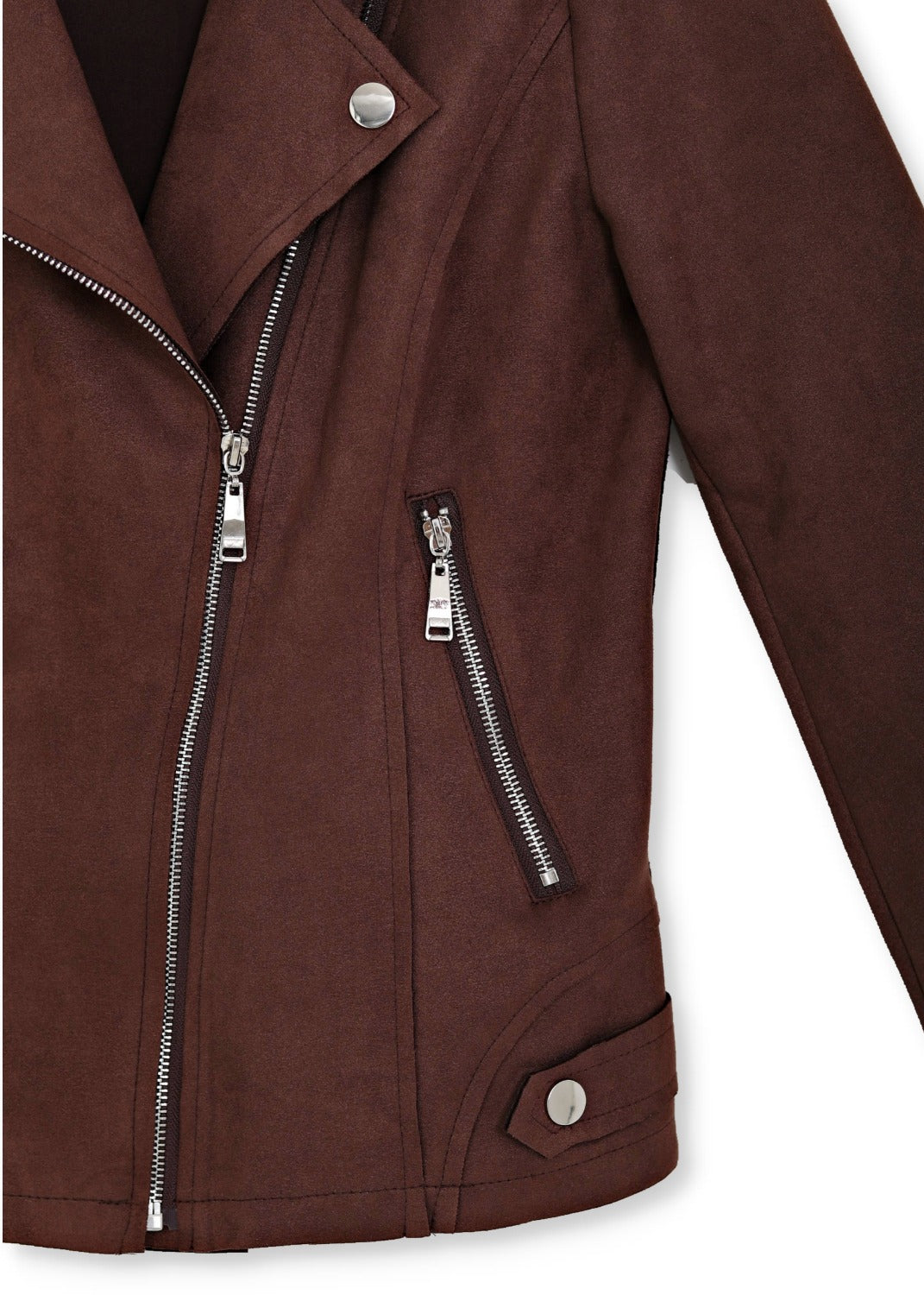 Biker jacka - coffee brown