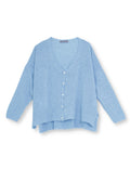 V-ringad cardigan - sky blue