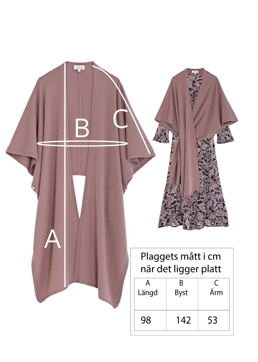 Kashmir Cape - Mocha Mousse