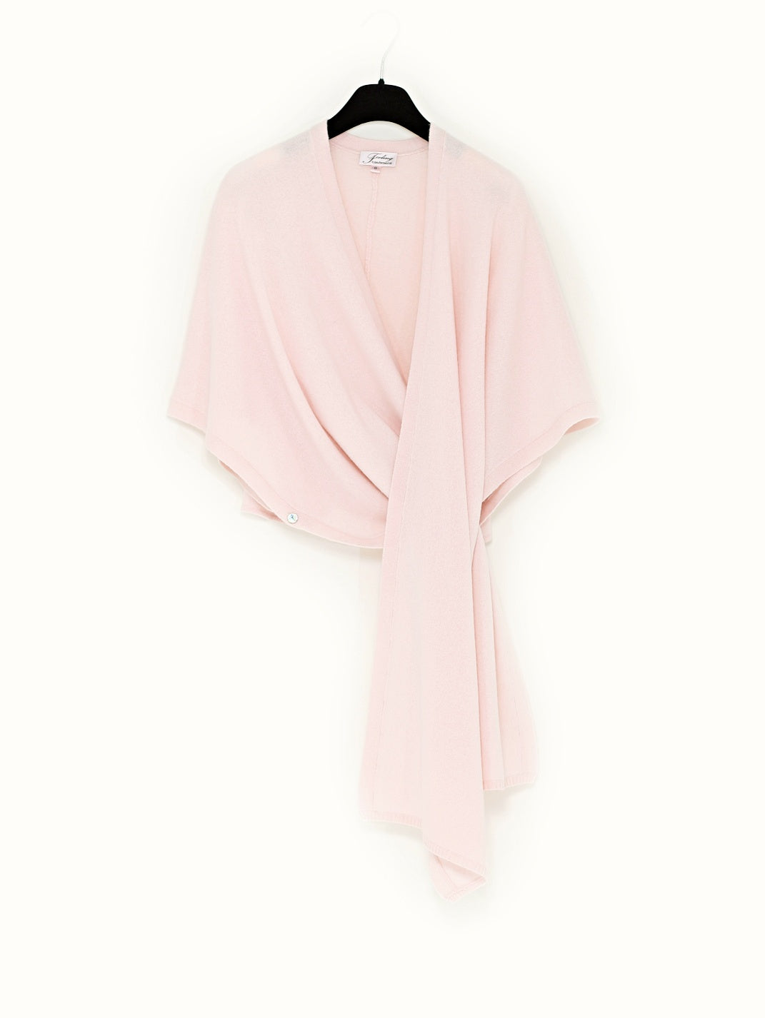 Fint stickad cape i ren kashmir med avslappnad passform från Feeling cashmere