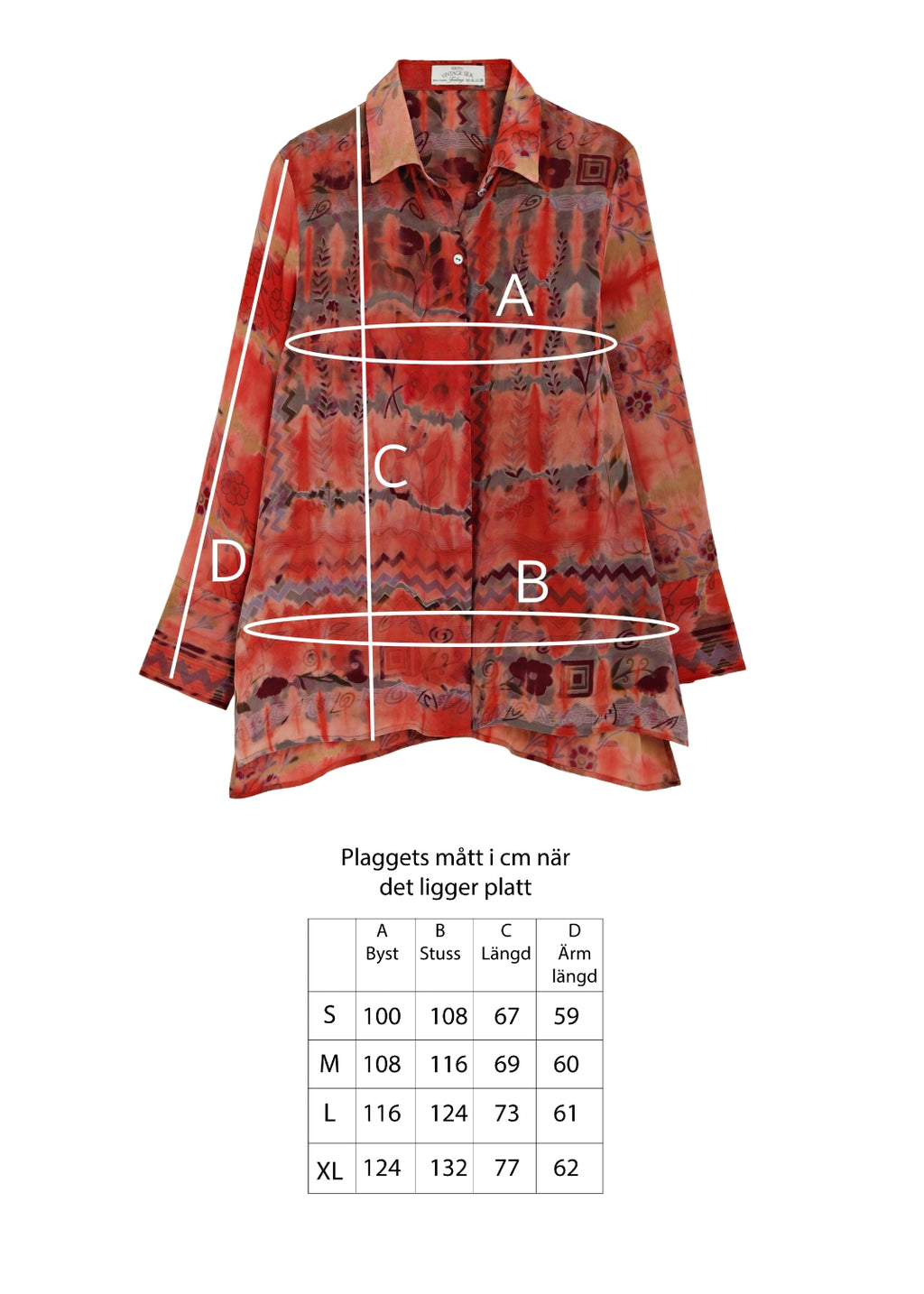 Vintage Siden blus med med skjortkrage | Kelly Amber