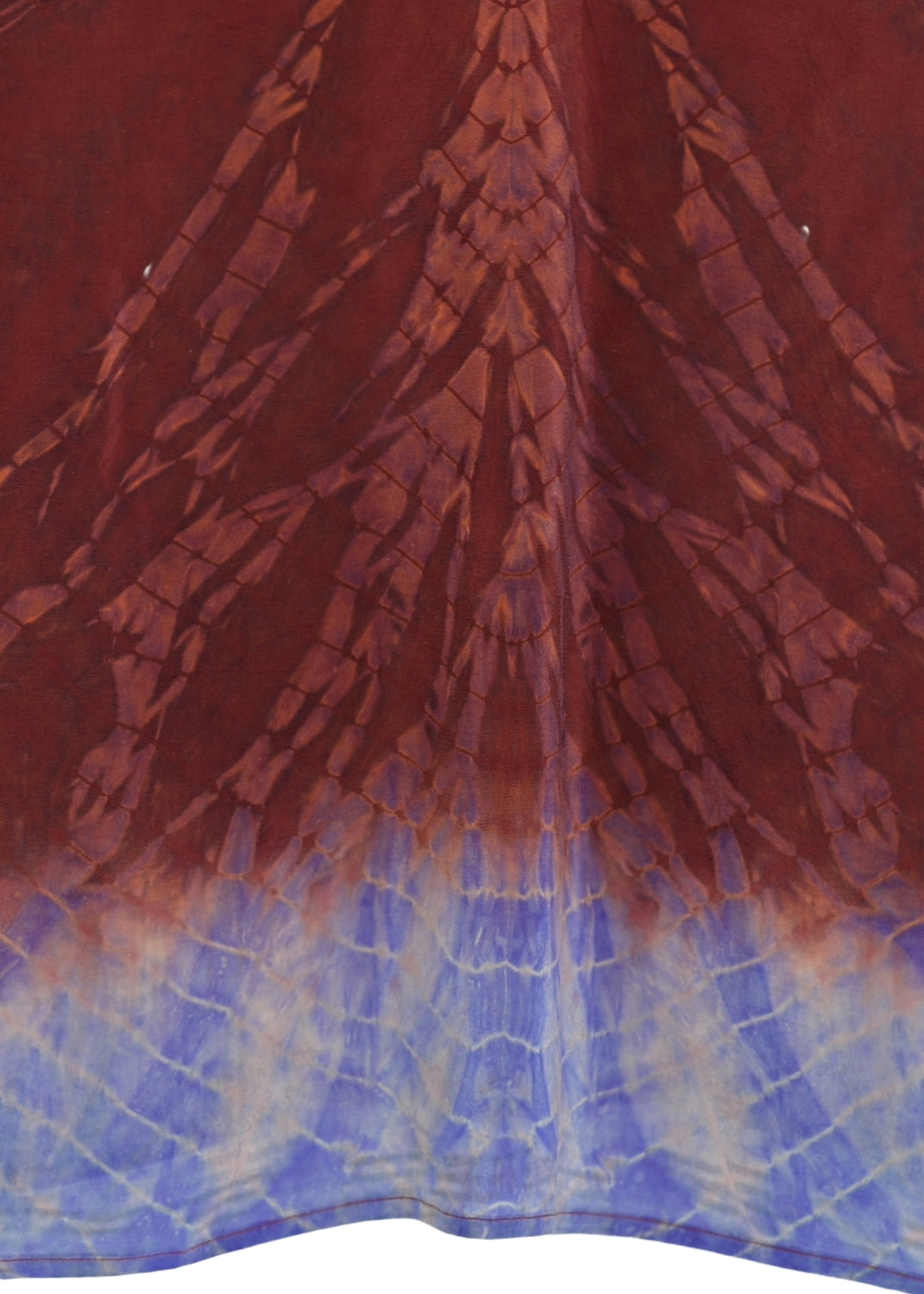 Vintage Siden blus med med skjortkrage - Redwood