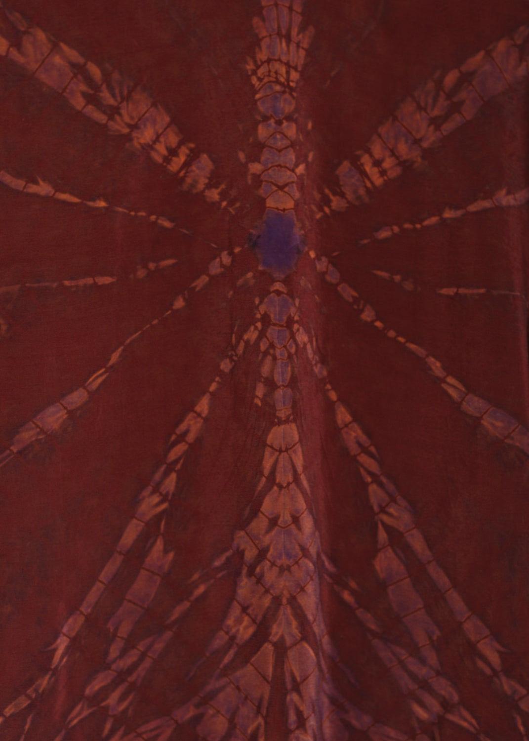 Vintage Siden blus med med skjortkrage - Redwood