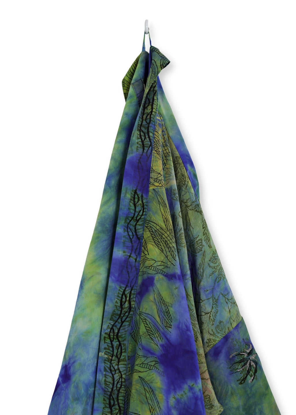 Kimono i handtryckt unikt vintage siden - 34