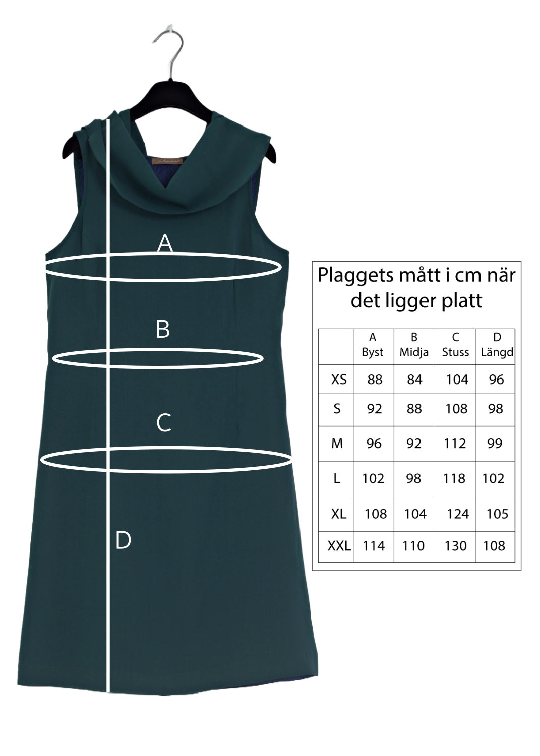 Knälång Cape-klänning i siden georgette