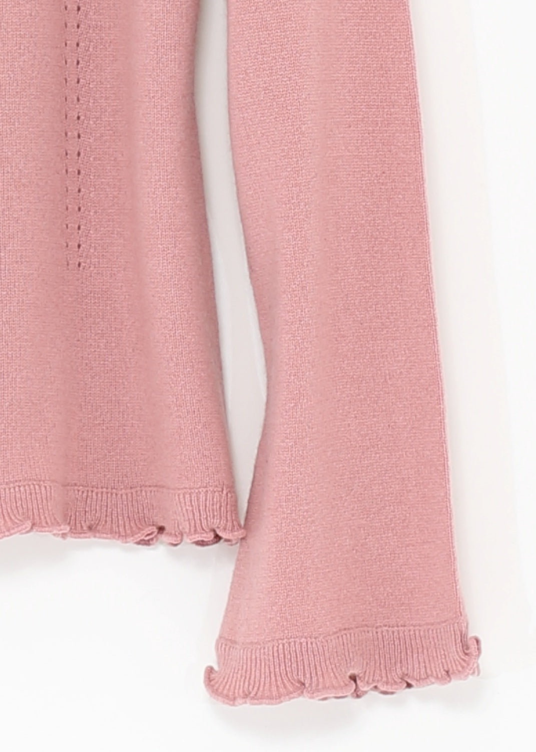 Kashmir cardigan med utsökt finish - Misty rose