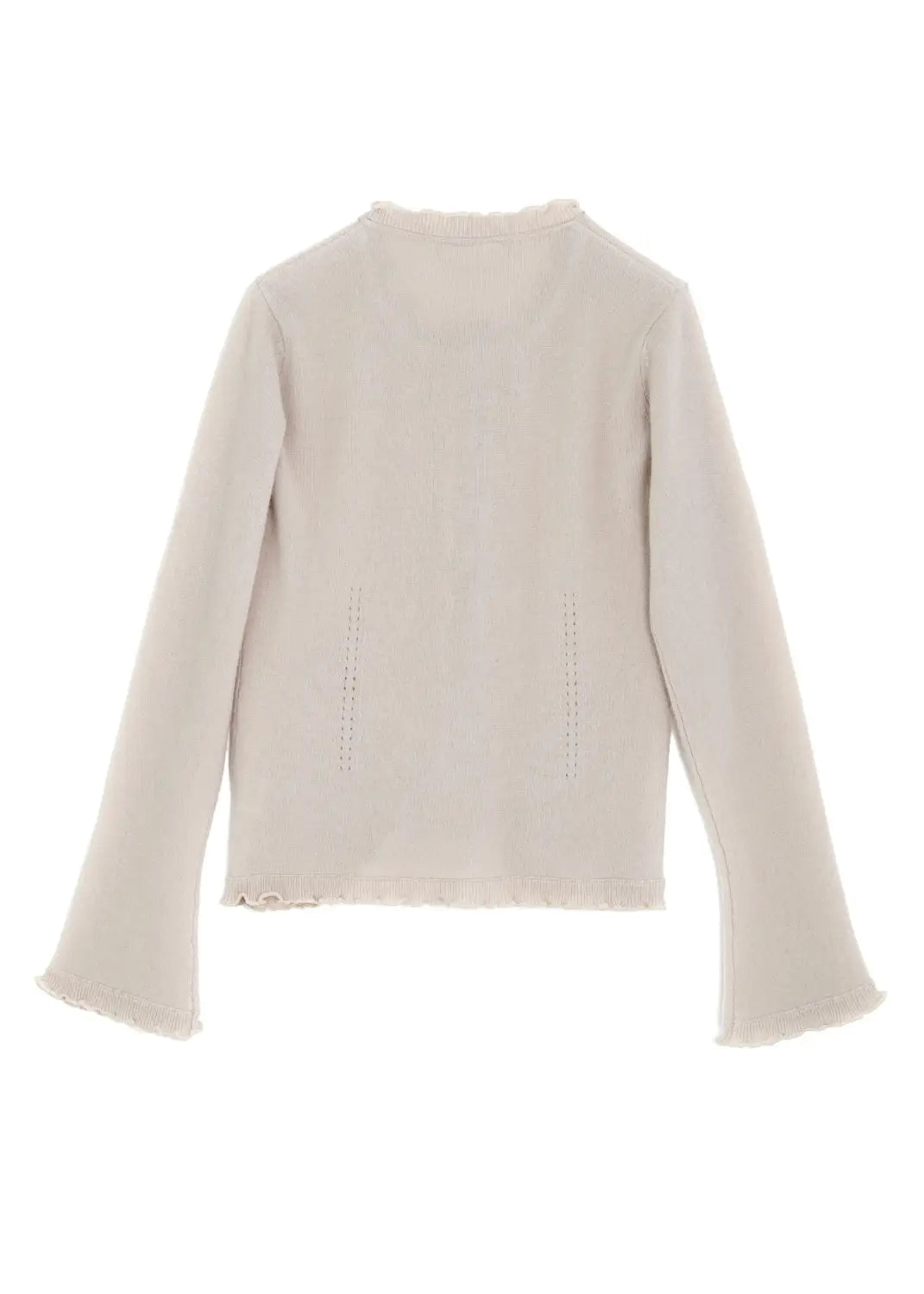 Kashmir cardigan med utsökt finish - Lill sand