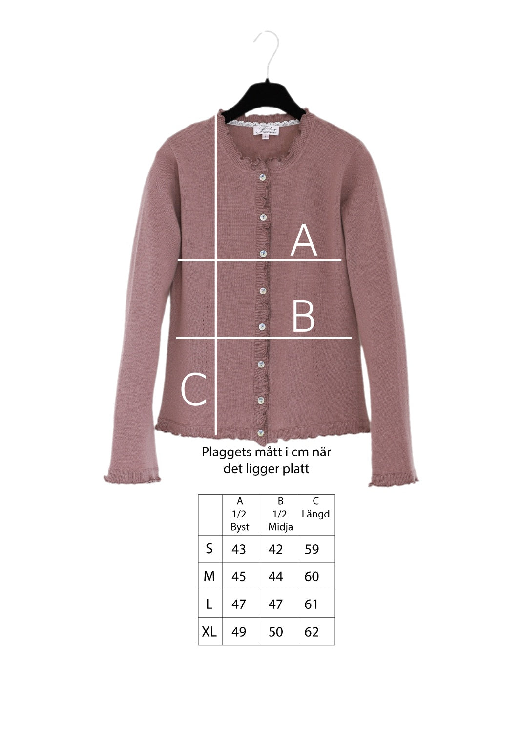 Kashmir cardigan med utsökt finish - Mocha Mousse