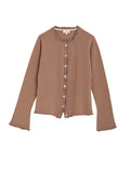 Kashmir cardigan med utsökt finish - Lill Mocha Mousse