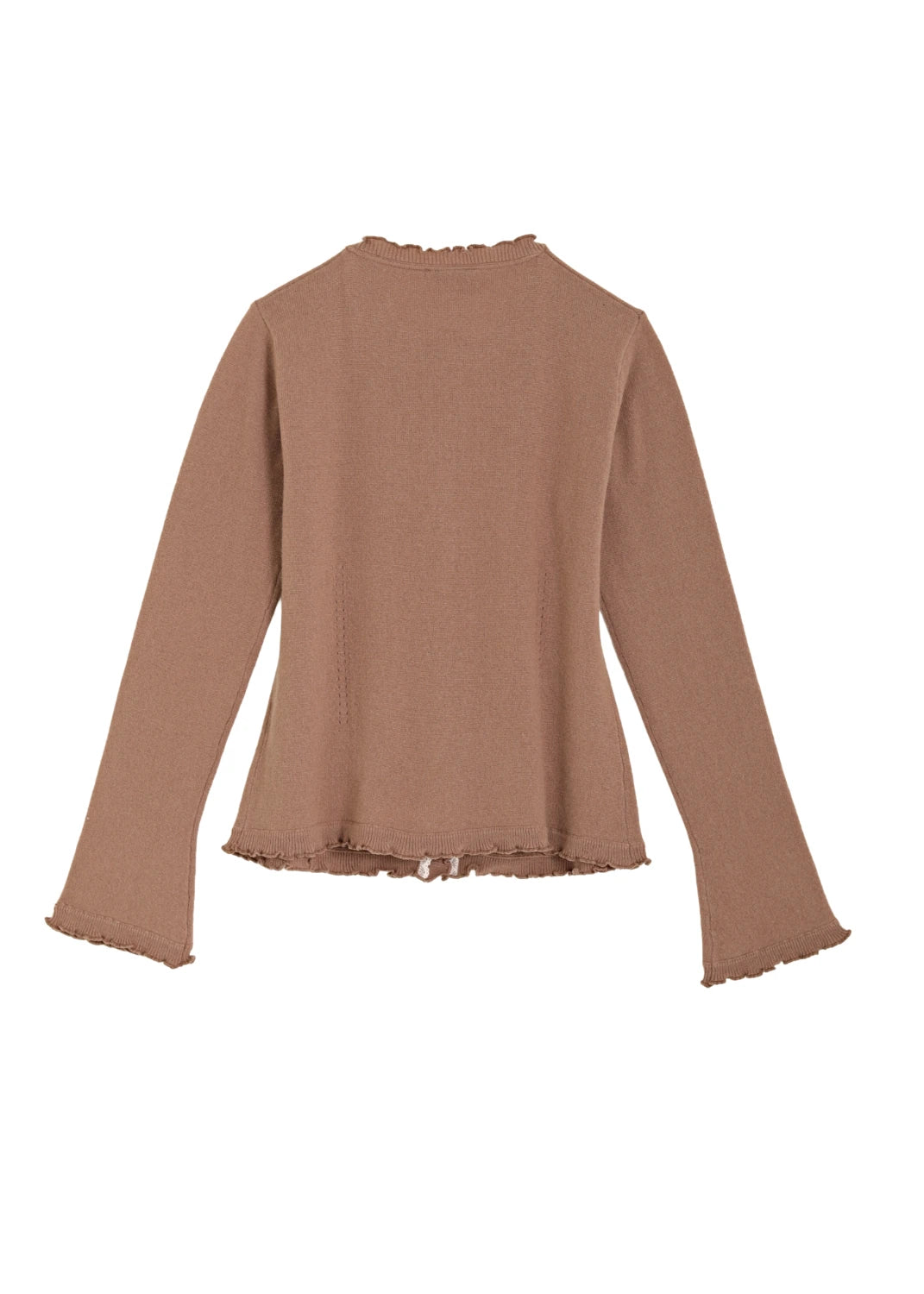 Kashmir cardigan med utsökt finish - Lill Mocha Mousse