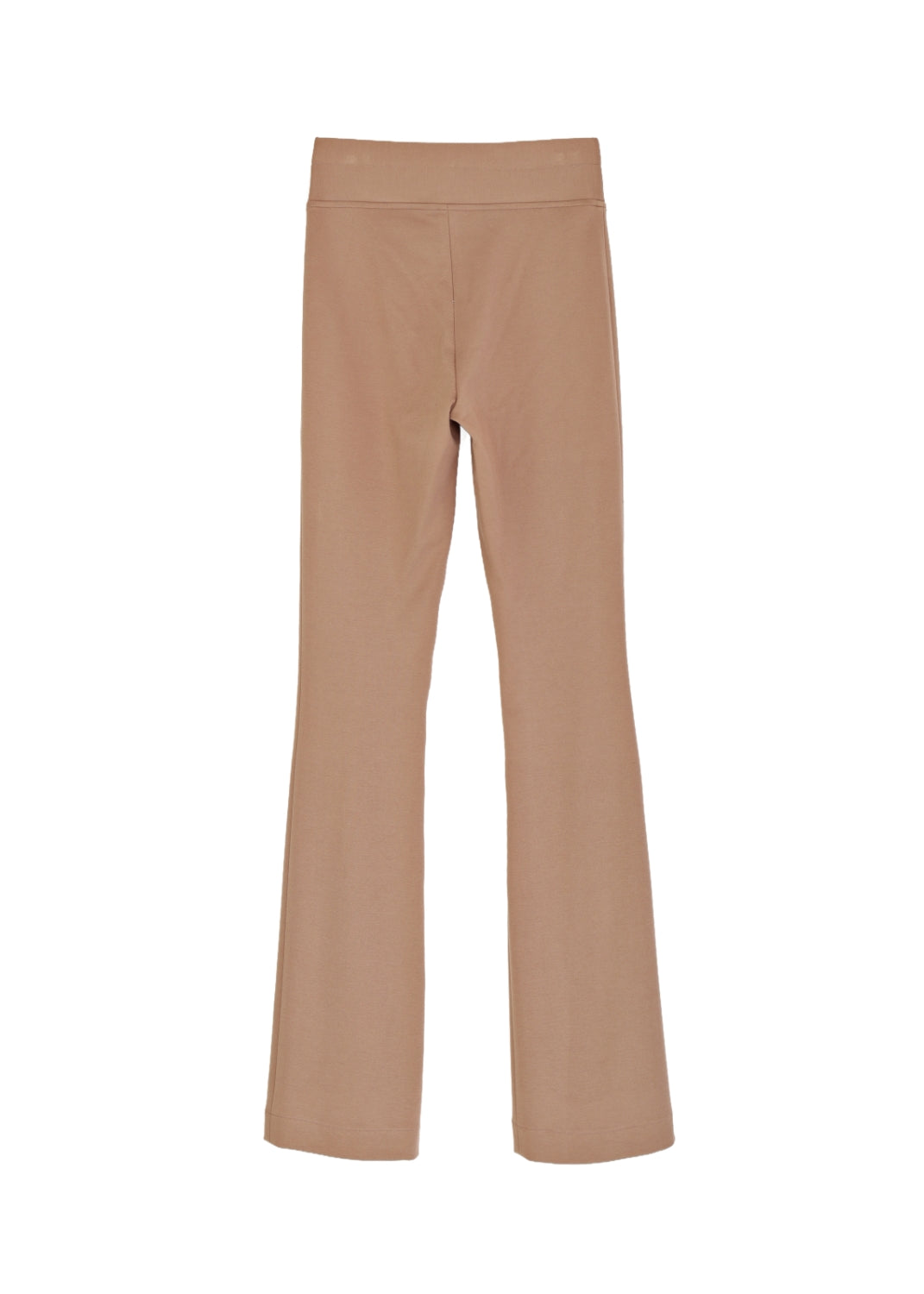 Pull-On Flare Byxa i twill stretch - Camel