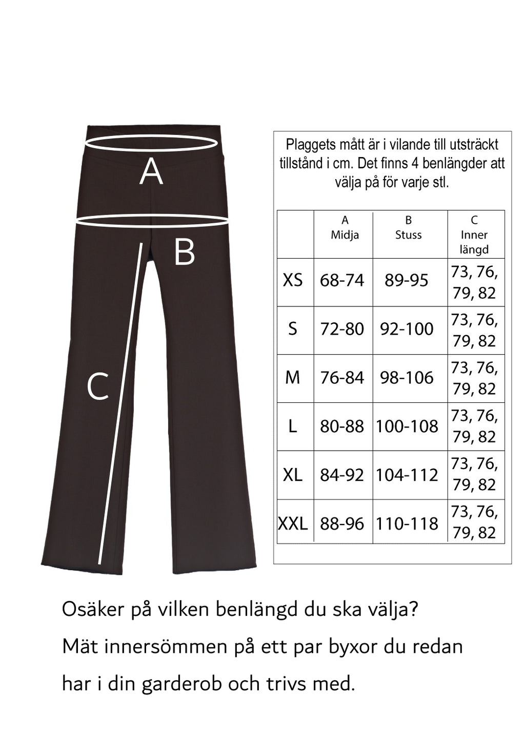 Pull-On Flare Byxa i super stretch - Espresso Brown