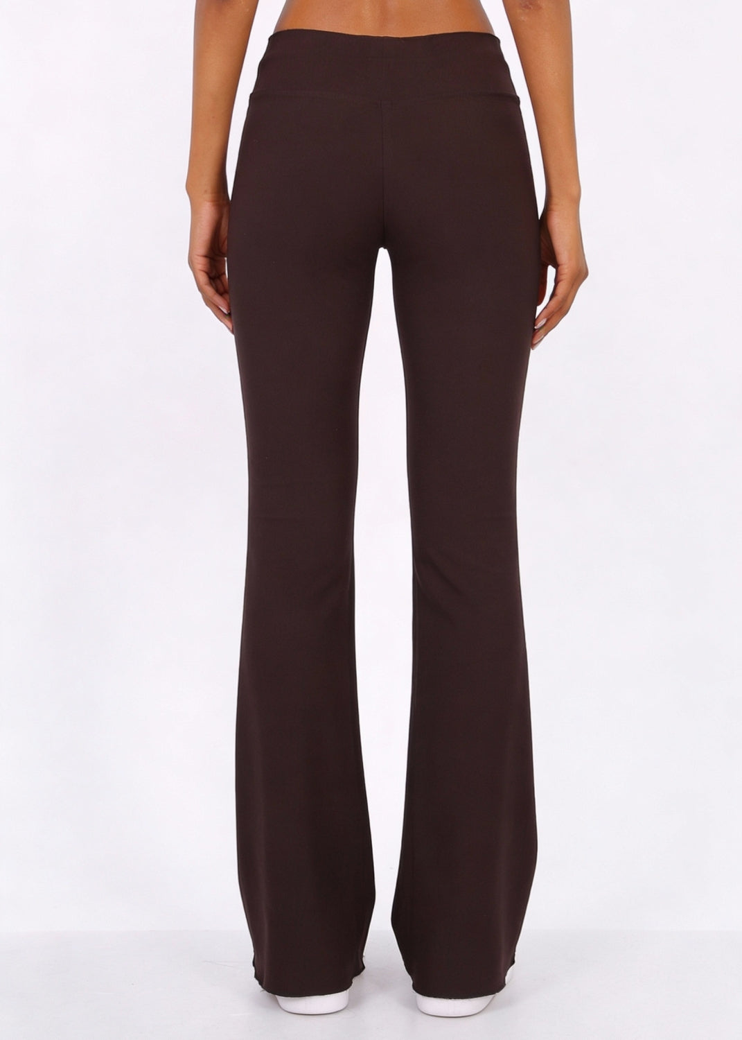 Pull-On Flare Byxa i super stretch - Espresso Brown