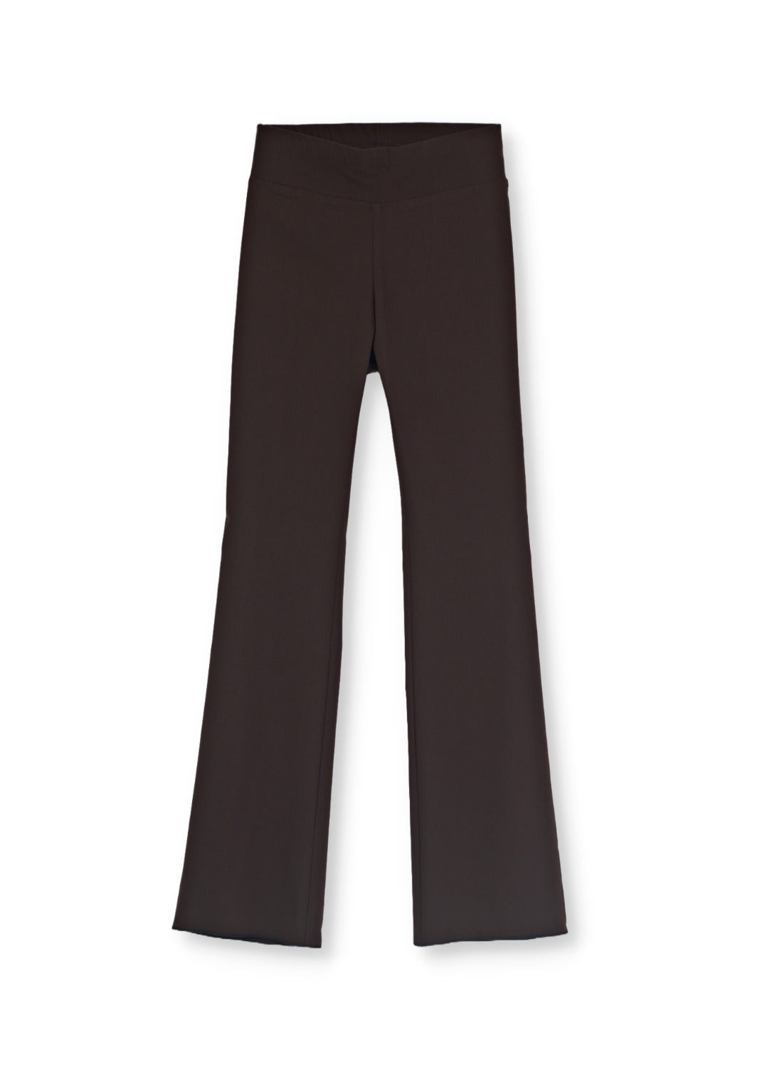 Pull-On Flare Byxa i super stretch - Espresso Brown