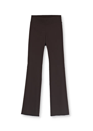 Pull-On Byxa i super stretch - Flare - Espresso Brown