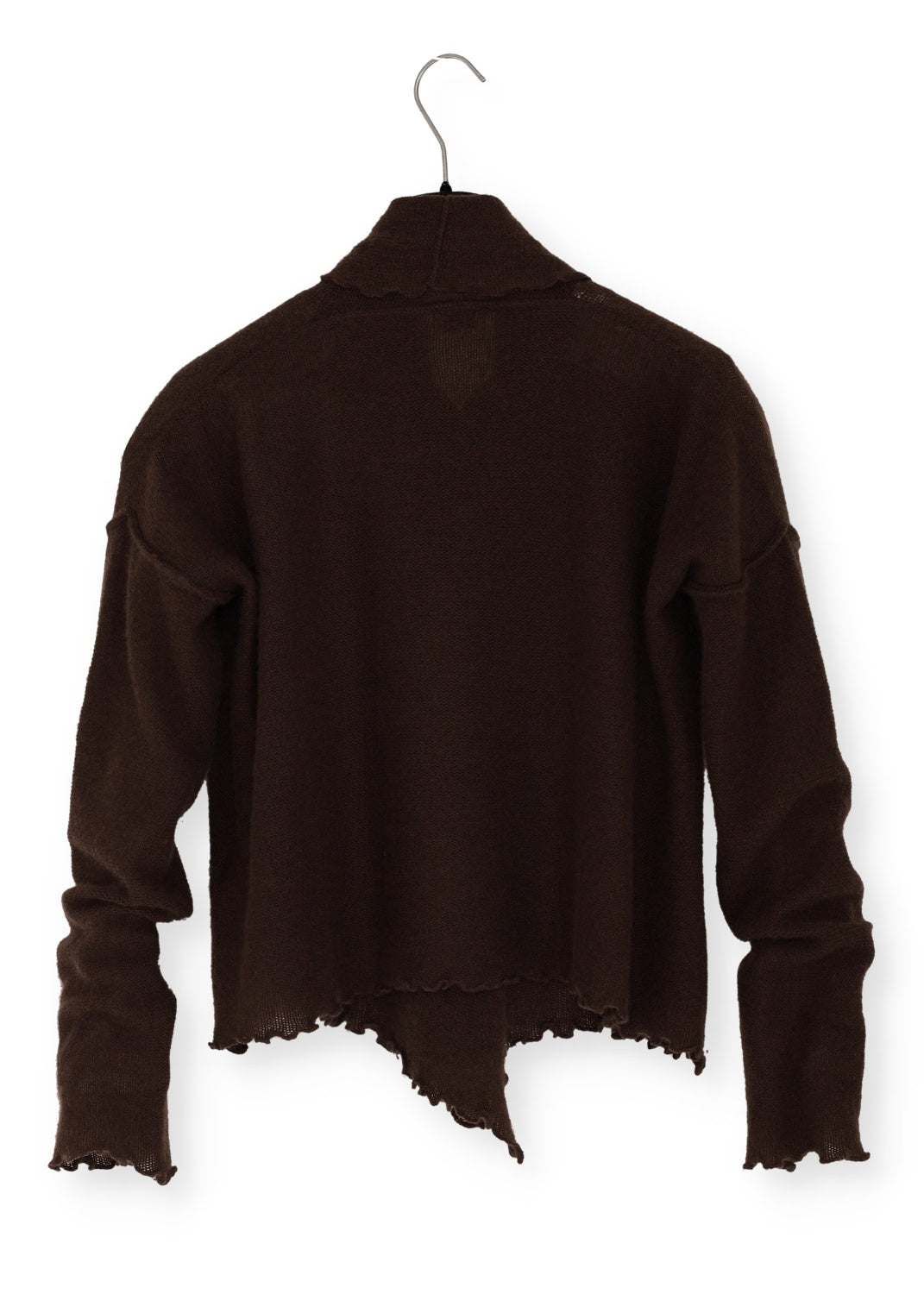 Cardigan Wrap i kashmir - Espresso