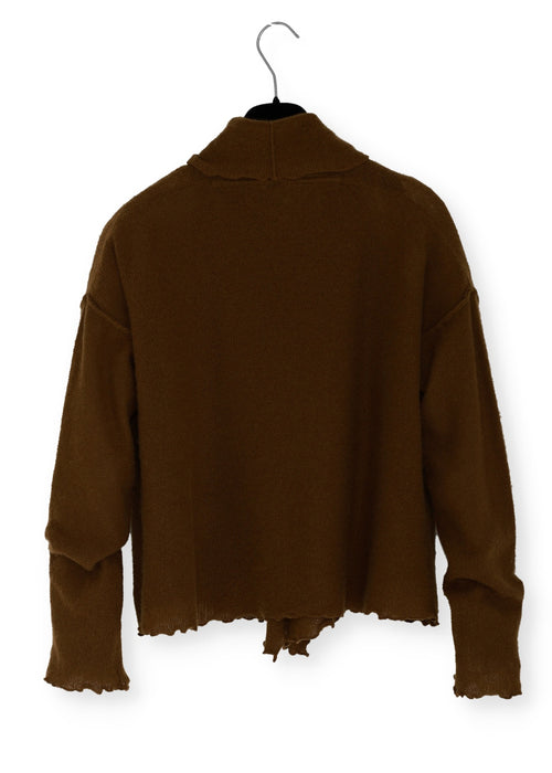 Cardigan Wrap i kashmir | Mejse Tobacco brown