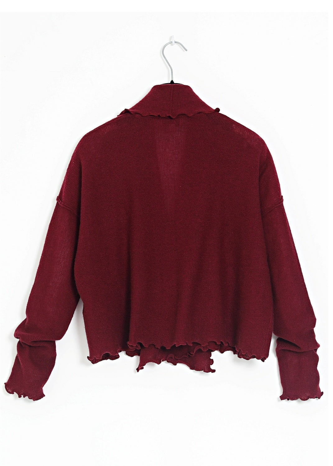 Cardigan Wrap i kashmir - wine