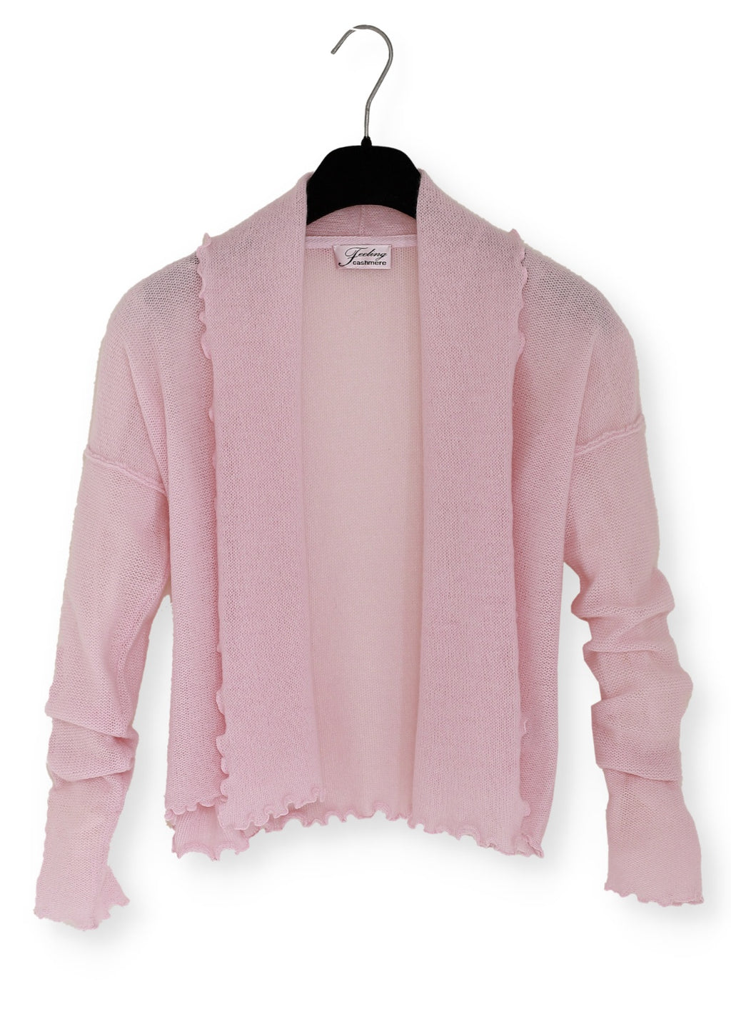 Cardigan Wrap i kashmir - Vintage pink