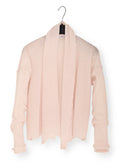 Cardigan warp i kashmir - Powder Pink