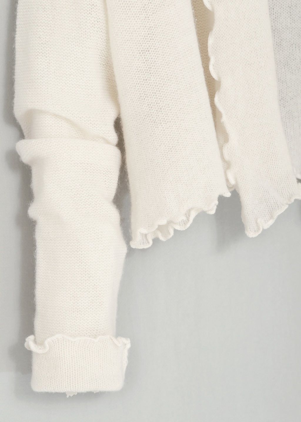 Cardigan Wrap i kashmir - Cream