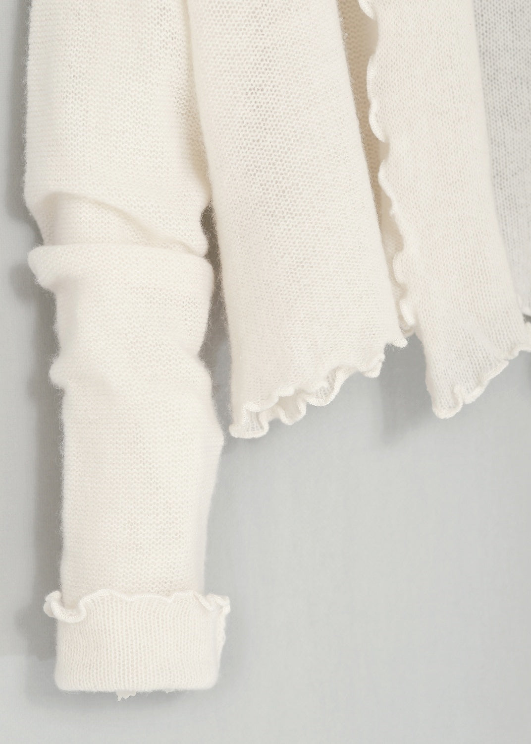 Cardigan Wrap i kashmir - Cream