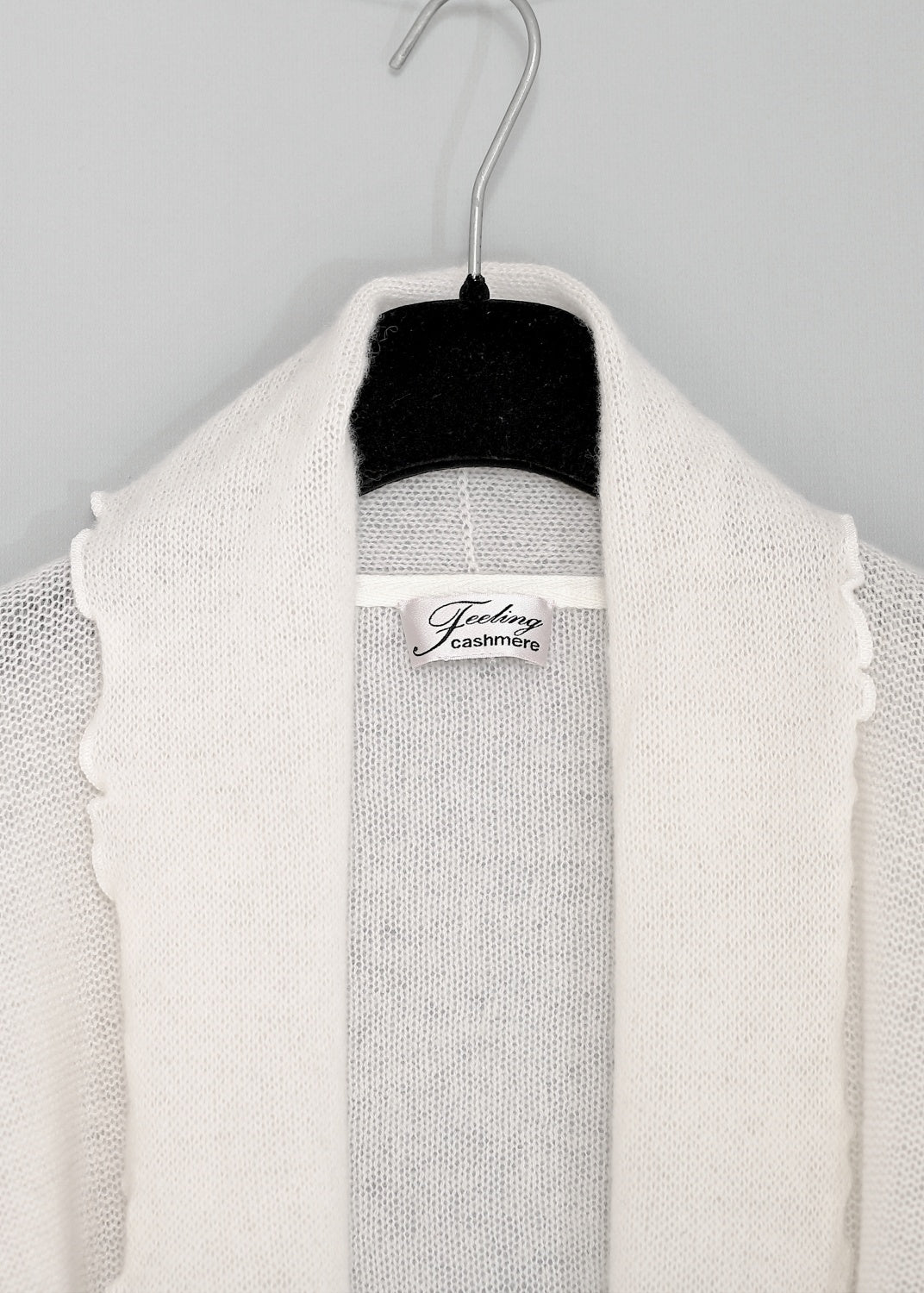 Cardigan Wrap i kashmir - Cream