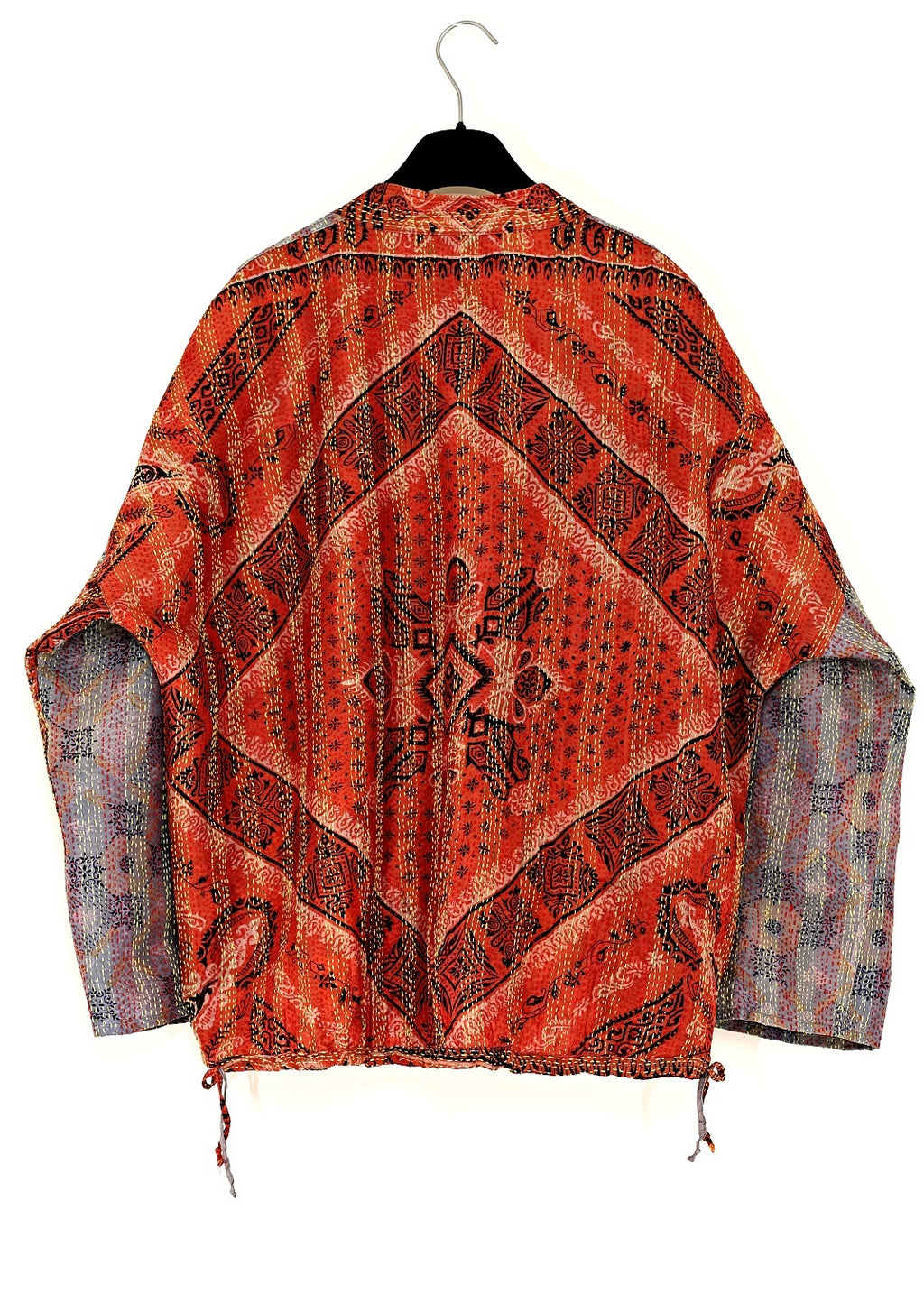 Vändbar jacka i handbroderat unikt vintage siden - 18/50