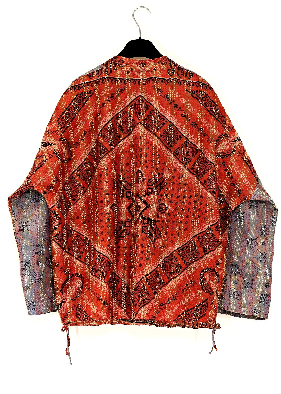 Vändbar jacka i handbroderat unikt vintage siden - 18/50