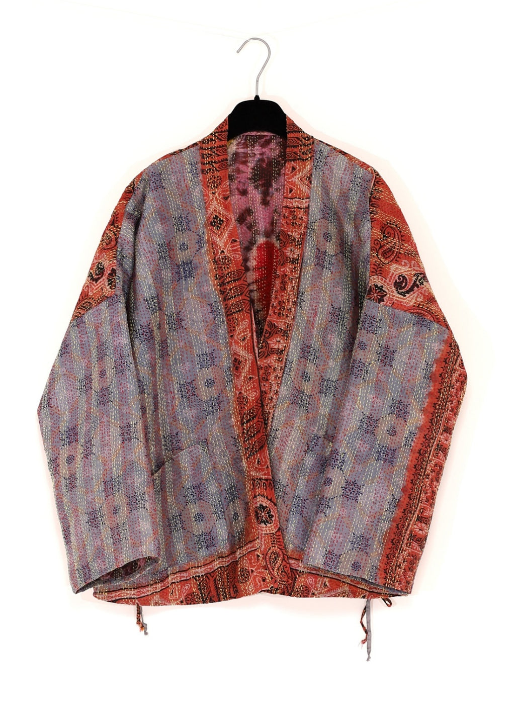 Vändbar jacka i handbroderat unikt vintage siden - 18/50