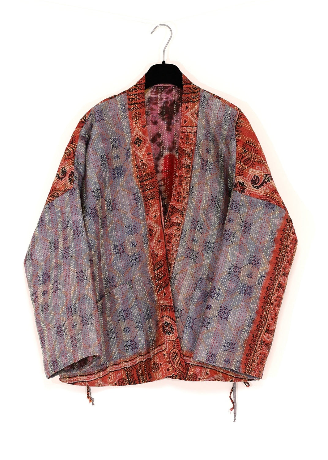 Vändbar jacka i handbroderat unikt vintage siden - 18/50