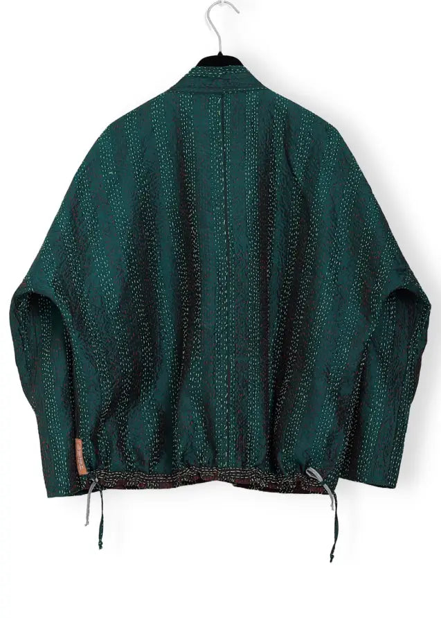 Vändbar jacka i handbroderat unikt vintage siden -  18/45