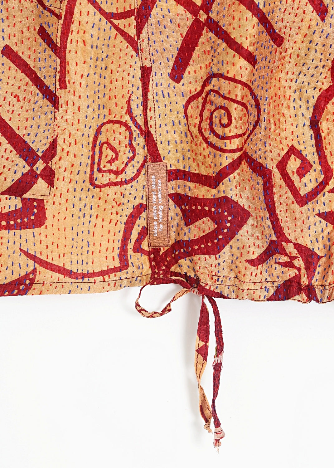 Vändbar jacka i handbroderat unikt vintage siden -  18/48