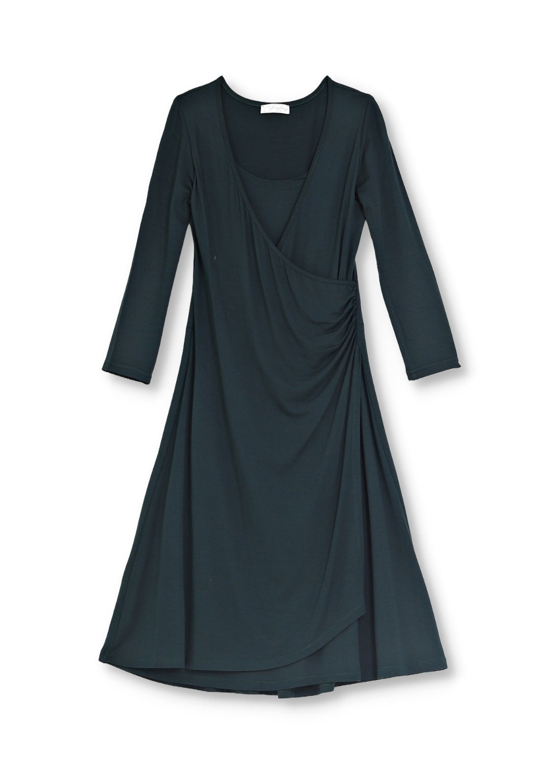 Wrap dress in viscose jersey