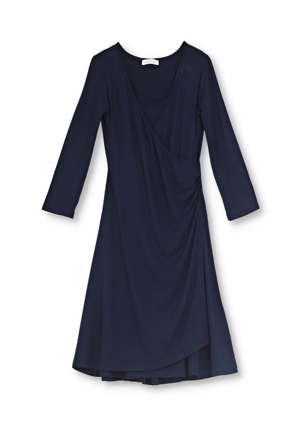 Wrap dress in viscose jersey