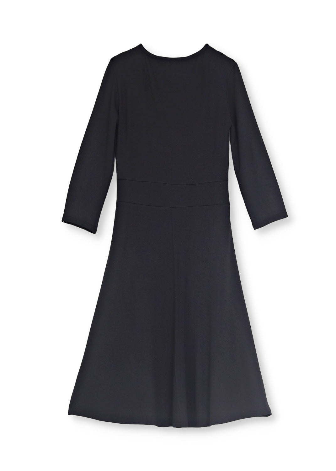 Omlott klänning med ärm -  Black