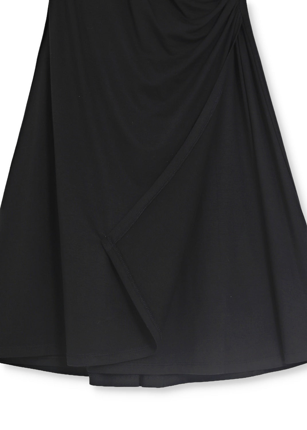 Omlott klänning med ärm -  Black