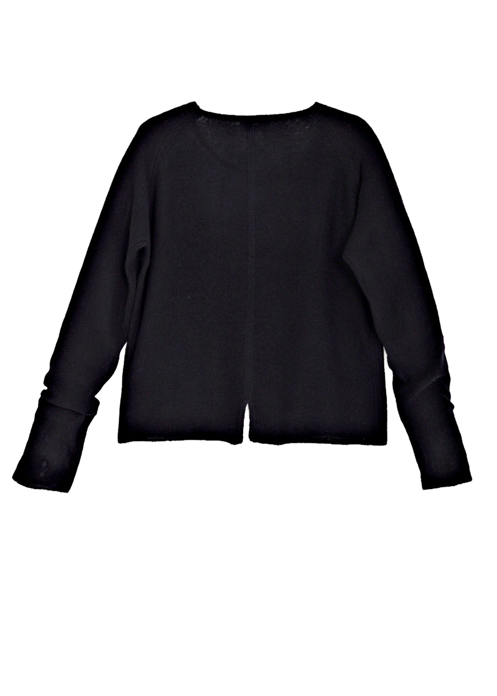 Kashmir tröja med sprund - Black