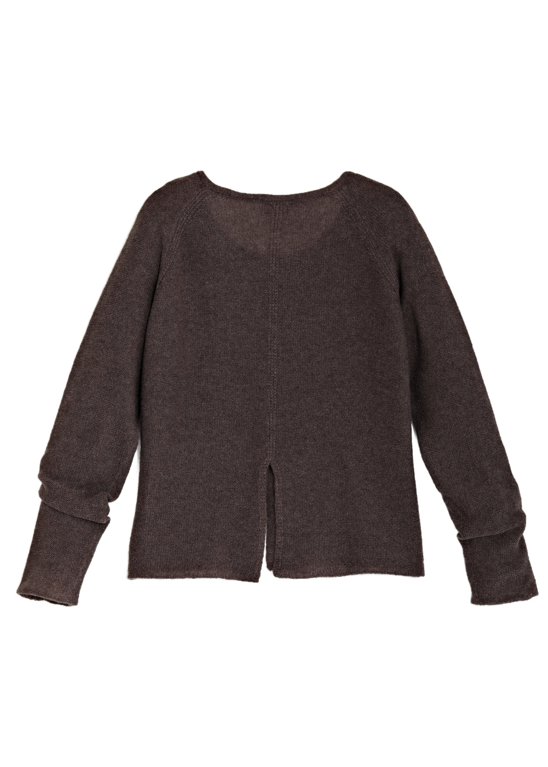 Kashmir tröja med sprund - Brown