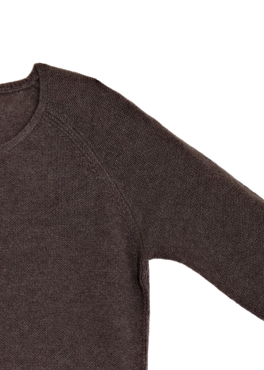 Kashmir tröja med sprund - Brown