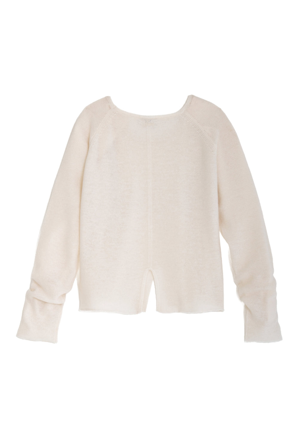 Kashmir tröja med sprund - Cream